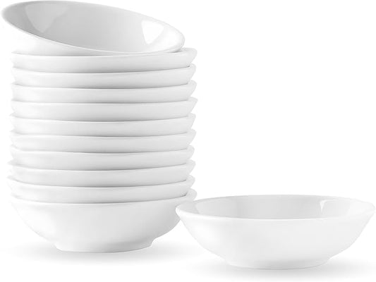 12 Pack Ceramic Dipping Bowls, 3 Inch Dipping Sauce Bowls/Dishes, 1.2 oz Soy Sauce Dish,  Dipping Dishes for Ketchup, BBQ, Side Dish, Sushi, Condiments, Appetizer