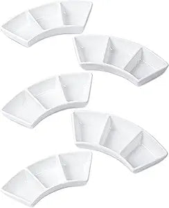 Ceramic Dipping Sauce Bowls Set - 3 Oz Dipping Dishes- Small Bowls for Sushi, BBQ or Fondue - Great for Different Sauce and Dip, Set of 5